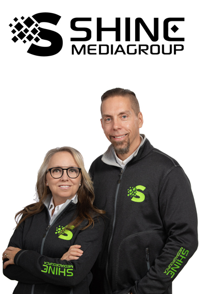 Image of Fred and Heather Novecosky, Owners and design team at shine media group